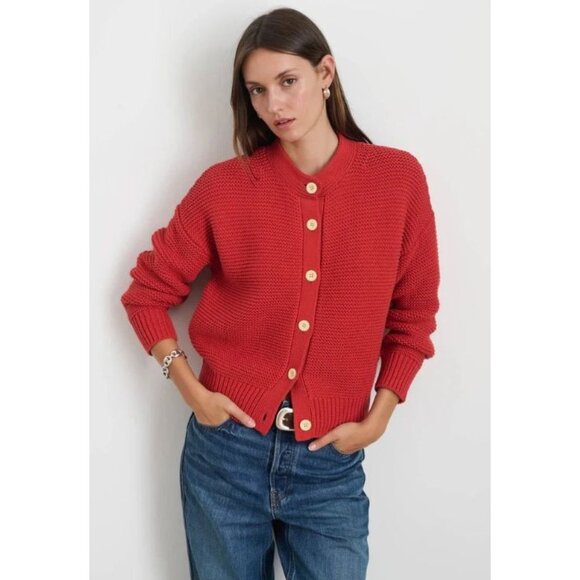 Alex Mill Sweaters - Alex Mill Nico Chunky Cardigan Marmalade Size Medium 90s Inspo Y2K Sweater